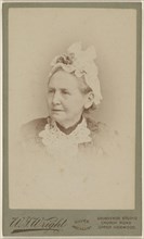 elderly woman; W. J. Wright, British, active Upper Norwood, England 1880s - 1890s, 1893; Gelatin silver print