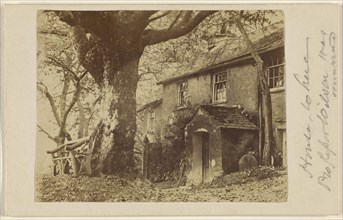 House where Professor Wilson was married - near Ambleside 15 Sept. 65; September 15, 1865; Albumen silver print