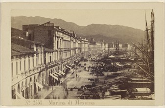 Marina di Messina; Sommer & Behles, Italian, 1867 - 1874, February 23, 1867; Albumen silver print