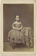 Portrait of a young girl; about 1870; Albumen silver print