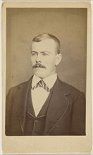 man with moustache; about 1865; Albumen silver print
