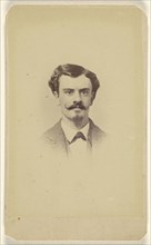 man with waxed moustache & goatee; Lew Horning, American, active Philadelphia, Pennsylvania 1860s, about 1865; Albumen silver