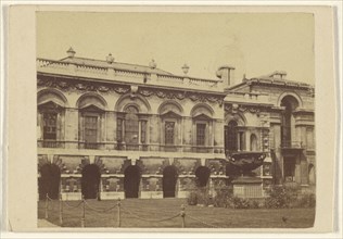 building at Cambridge, England; William Nichols, British, born about 1815, about 1865; Albumen silver print