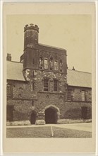 Winchester College. The Gate Tower; A.W. Bennett, British, active 1860s, about 1865; Albumen silver print