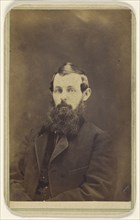 man with full beard, seated; George A. Lenzi, American, 1835 - 1912, active Morristown, Pennsylvania, 1864 - 1866; Albumen