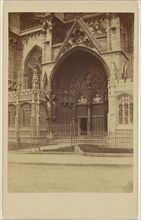 Great Entrance. Lincoln Cathedral; British; October 21, 1865; Albumen silver print