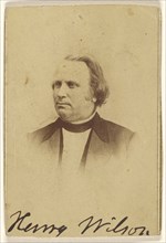 Henry Wilson 18th Vice-President of the United States; Alexander Gardner, American, born Scotland, 1821 - 1882, 1864 - 1866