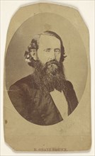 bearded man, in oval format; Attributed to B. Gratz Brown, American, active 1860s, about 1865; Albumen silver print