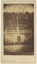 View of a tomb in France; Fafournoux Frères; 1865 - 1870; Albumen silver print