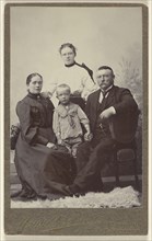 family: mother, father and two children; Mathilda Ranch, Swedish, 1860 - 1938, 1905; Gelatin silver print