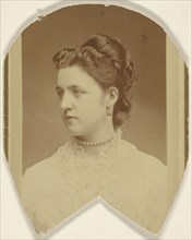 woman in 3,4 profile; 1865 - 1870; Albumen silver print