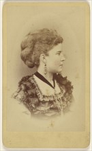 woman in profile; Broadbent Brothers; about 1875; Albumen silver print