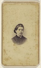 woman, in vignette-style; S.G. Sheaffer, American, active Hanover, Pennsylvania 1860s - 1870s, 1865 - 1870; Albumen silver