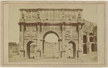 Roma. Arco Costantino; Italian; 1865 - 1870; Albumen silver print