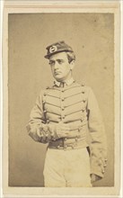 Union soldier, standing; Charles DeForest Fredricks, American, 1823 - 1894, 1862; Albumen silver print