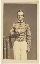 Union soldier in a Napoleon stance, probably a West Point cadet; Charles DeForest Fredricks, American, 1823 - 1894, 1862