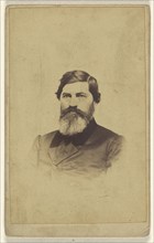 man with full beard, grayish at the bottom, in vignette-style; Miles & Foster; 1865 - 1870; Albumen silver print