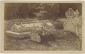 Gravesite of an  person; British; 1865 - 1870; Albumen silver print