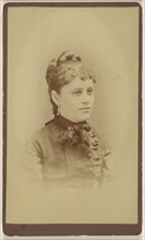 woman, printed in vignette-style; Richard Walzl, American, 1843 - 1899, active Baltimore, Maryland, about 1870; Albumen silver
