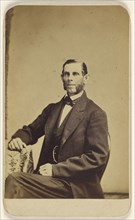 man with full muttonchops, seated; James Cremer, British, 1821 - 1893, 1865 - 1870; Albumen silver print