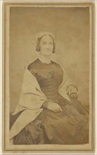 Mrs. Hanners nee - Harvey, sister of Levenms Jr. & Hezekiah Harvey -; about 1865; Albumen silver print