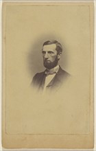 bearded man, printed in vignette-style; C.T. Sylvester, American, active Boston, Massachusetts 1850s - 1860s, 1865 - 1870