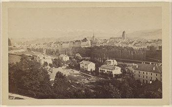 Berne vue du Schaenzli; M. Vollenweider, Swiss, active Bern, Switzerland 1860s - 1870s, 1865 - 1870; Albumen silver print