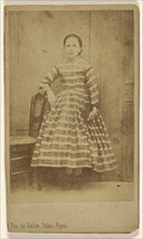 woman, standing; L. Laporte, French, active Paris, France 1860s, about 1865; Albumen silver print