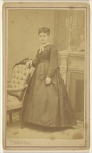 woman, standing; R. Girard, French, active Paris, France 1859 - 1860s, about 1865; Albumen silver print