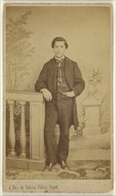 man, standing; L. Laporte, French, active Paris, France 1860s, about 1865; Albumen silver print