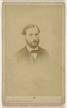 bearded man, printed in vignette-style; Xavier Merieux, French, active Paris, France 1860s, about 1865; Albumen silver print