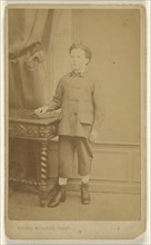 boy, standing; Xavier Merieux, French, active Paris, France 1860s, about 1865; Albumen silver print