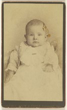 baby, seated; Hastings & White & Fisher; about 1885; Albumen silver print