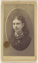 woman, printed in quasi-oval style; Louis Seebohm, American, active Dayton, Ohio 1850s - 1870s, 1870 - 1875; Albumen silver