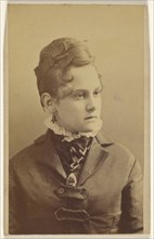 woman, in 3,4 profile; G.W. Davis, American, 1822,1823 - 1892, 1870 - 1875; Albumen silver print