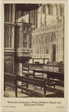 Worcester Cathedral - Prince Arthur's Chapel and King John's Tomb; George Washington Wilson, Scottish, 1823 - 1893, November 14