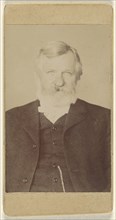 man with white hair and beard; 1880-1885; Gelatin silver print