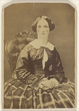 woman, seated; K.W. Beniczky, American, active New York, New York 1850s - 1860s, 1865 - 1875; Albumen silver print
