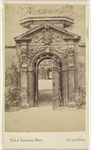 Quinn Gate. St. John's. 2nd Quad; Hills & Saunders, British, active about 1860 - 1920s, 1865 - 1870; Albumen silver print