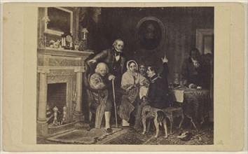 On Furlough. a painting; about 1875; Albumen silver print