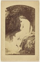Jupiter et Leda. Peint par. A Jourdan; Goupil & Cie., French, active 1839 - 1860s, 1865 - 1870; Albumen silver print