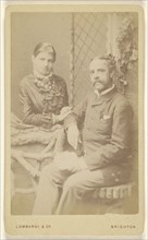 couple, seated; Lombardi & Company; 1865 - 1870; Albumen silver print