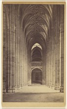 Nave, Canterbury; Francis Frith, English, 1822 - 1898, about 1865; Albumen silver print