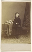 little girl, standing; Joseph Brown, British, active 1860s, 1866 - 1869; Albumen silver print