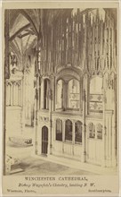 Winchester Cathedral, Bishop Waynflete's Chantry, looking N.W; S.J. Wiseman, British, active Southampton, England 1860s, 1865