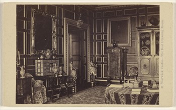 Warwick Castle The Red Drawing Room; Francis Bedford, English, 1815,1816 - 1894, about 1865; Albumen silver print