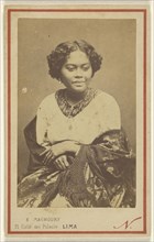Native woman, South Sea Islands; Eugenio Maunoury, French, active Paris, France and Lima, Peru 1860s - 1870s, about 1863