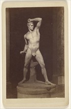 Sculpture of a boxer , Crevgante CVRA PII VII; Probably Edmondo Behles, Italian, born Germany, 1841 - 1921, 1865 - 1875