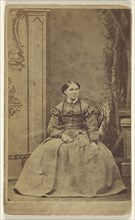 woman, seated; South C. Nettleton, Australian, 1826 - 1902, active North Melbourne, Australia, about 1867; Albumen silver print