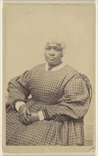 black woman with white hair, seated; H.J. Reed, American, active Worcester, Massachusetts 1860s, 1865 - 1870; Albumen silver